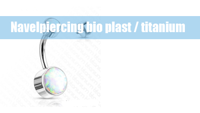 Navelpiercings bio plast / titanium