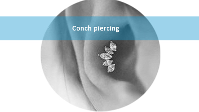 Gemakkelijk en snel een conch piercing bestellen bij LMPiercings