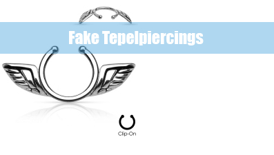 Fake Tepel piercings