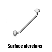 Surface piercings