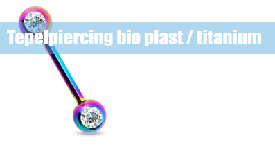 Tepelpiercings bio plast / titanium