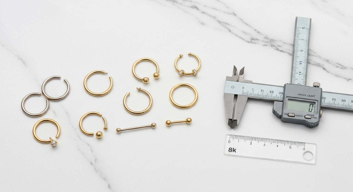 Hoe kies je de juiste diameter en dikte voor jouw nieuwe piercing sieraad? Hoe kies je de juiste diameter en dikte voor jouw nieuwe piercing sieraad?