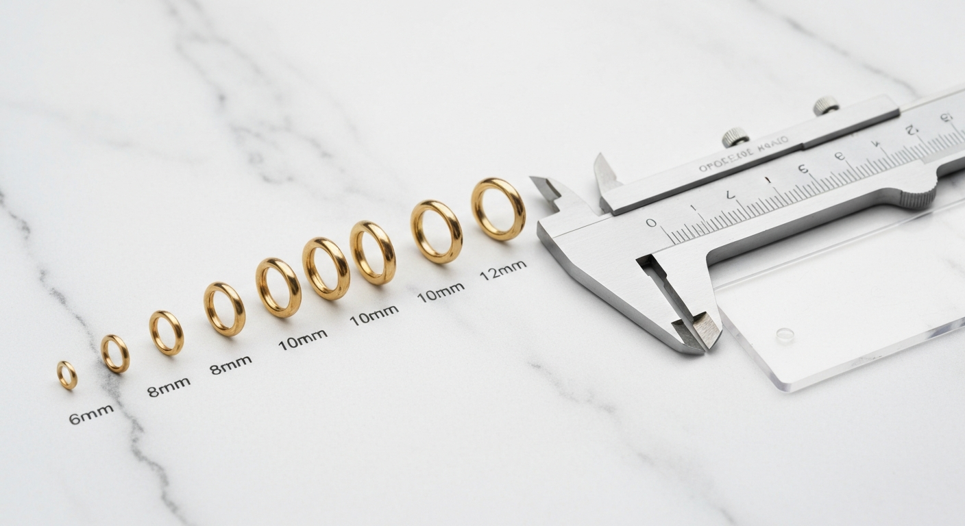 Hoe kies je de juiste diameter voor een septum- of helix clicker ring? Hoe kies je de juiste diameter voor een septum- of helix clicker ring?