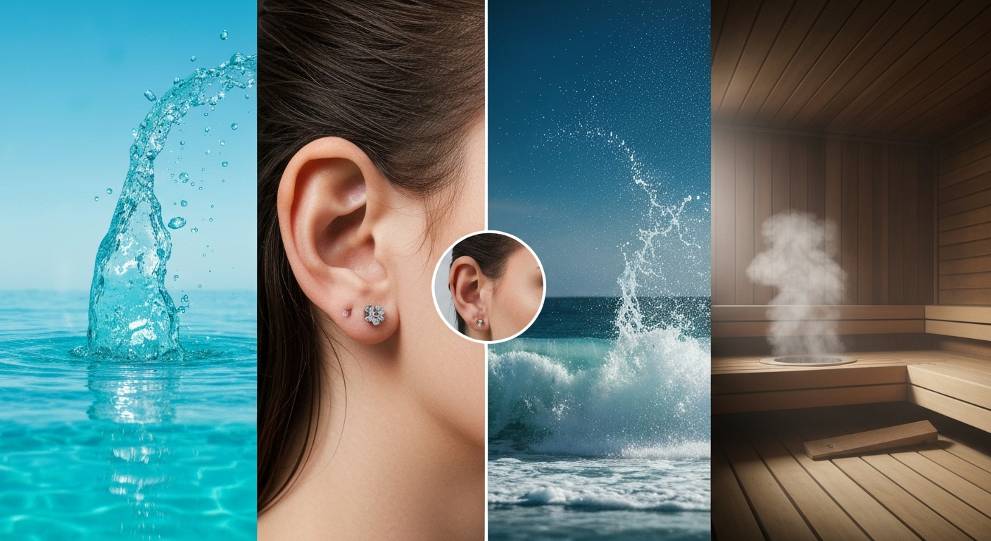 Mag je zwemmen met een nieuwe piercing? (Zout water, chloor en de sauna)
Mag je zwemmen met een nieuwe piercing? (Zout water, chloor en de sauna)