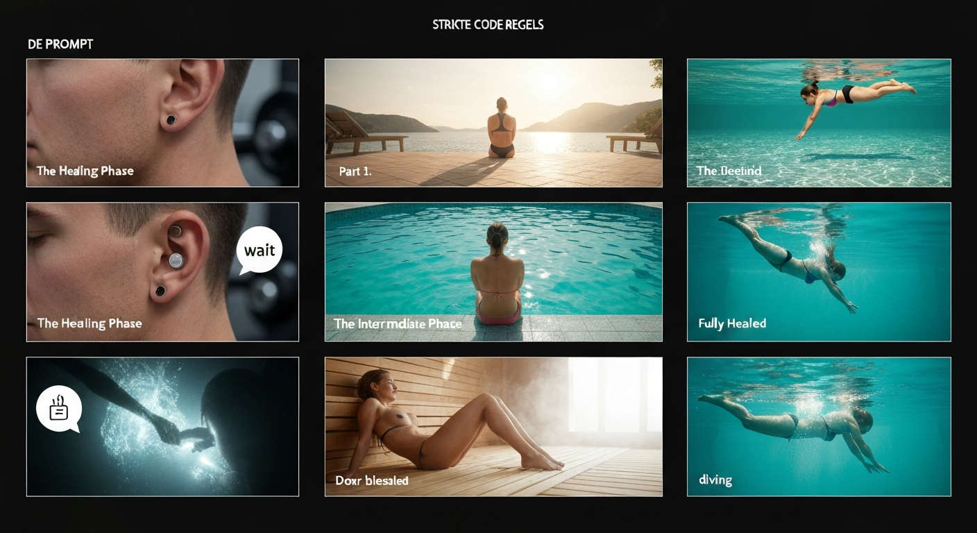 Piercing en sporten/zwemmen/sauna: wat kan wanneer? Piercing en sporten/zwemmen/sauna: wat kan wanneer?