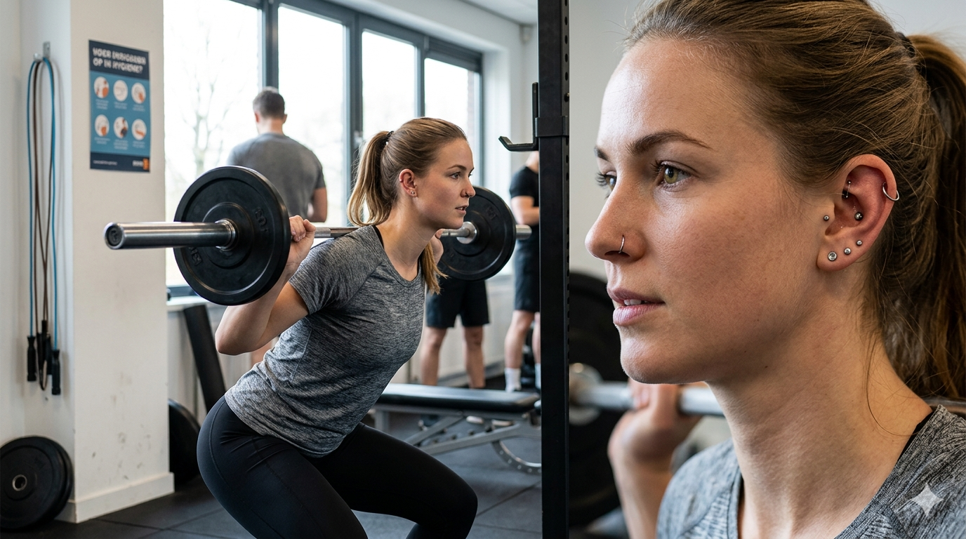 Piercings en sporten: zo voorkom je irritatie en schade aan je sieraad tijdens een workout Piercings en sporten: zo voorkom je irritatie en schade aan je sieraad tijdens een workout