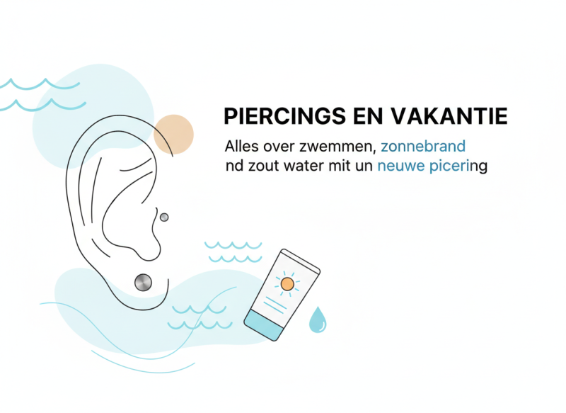 Piercings en vakantie: alles over zwemmen, zonnebrand en zout water met een nieuwe piercing Piercings en vakantie: alles over zwemmen, zonnebrand en zout water met een nieuwe piercing