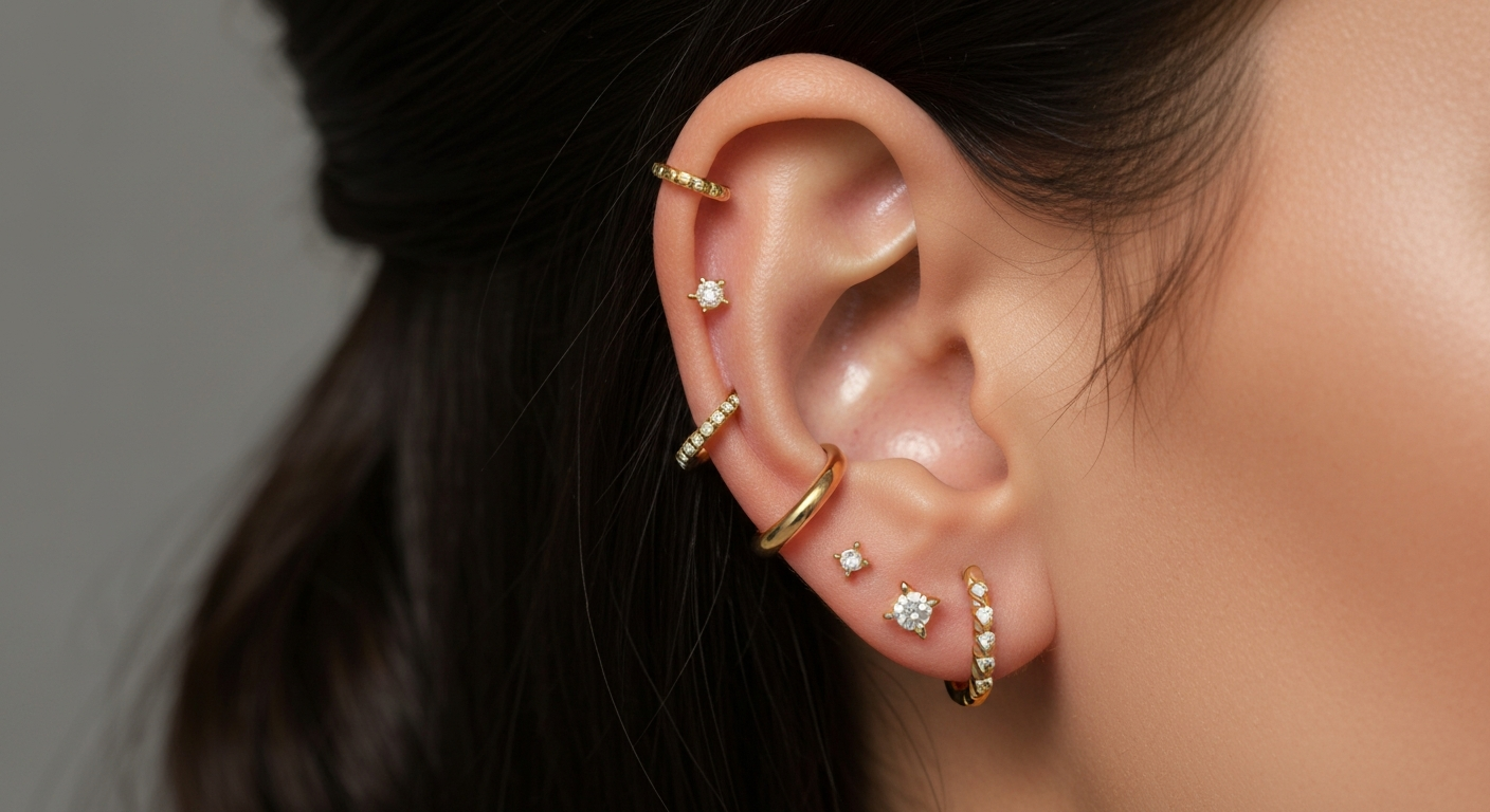 Wat is een 'Curated Ear' en hoe ontwerp je jouw eigen unieke oorpiercing look?
Wat is een 'Curated Ear' en hoe ontwerp je jouw eigen unieke oorpiercing look?