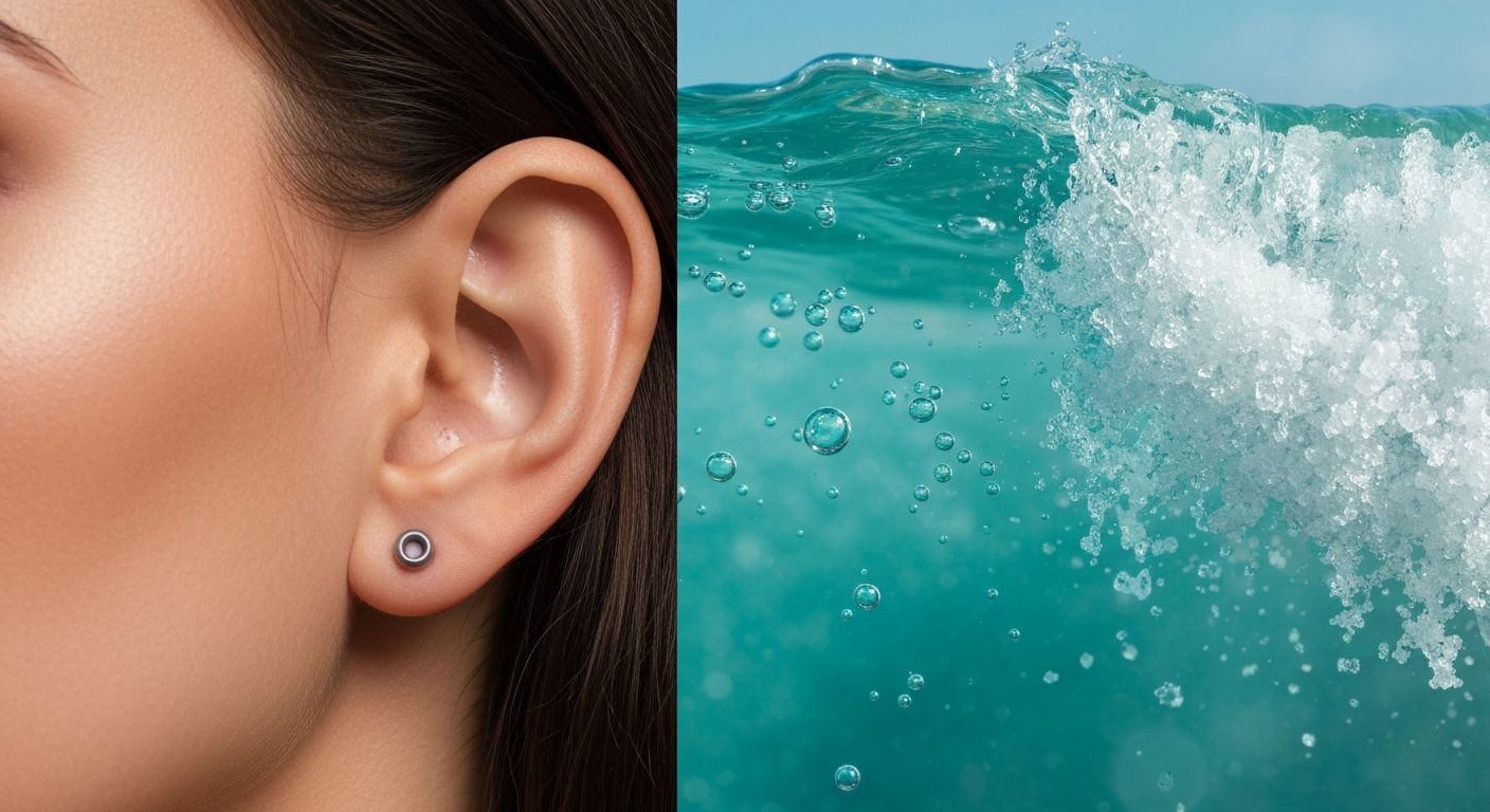 Zwemmen met een nieuwe piercing: Alles wat je moet weten over chloor, zout water en de genezing Zwemmen met een nieuwe piercing: Alles wat je moet weten over chloor, zout water en de genezing