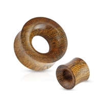 8 mm Double-flared tunnel Snake wood