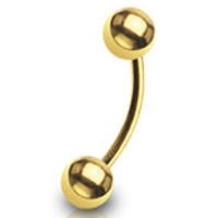 Piercing rond gold plated