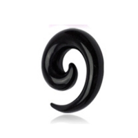 6 mm spiraal zwart Acryl