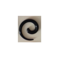 8 mm spiraal zwart Acryl