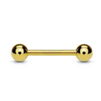 Piercing gold plated basis 14 mm