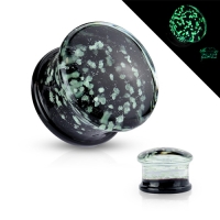 14 mm double flared glow in the dark sparkles