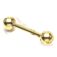 Piercing gold plated basis - 16 mm
