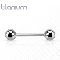 Tongpiercing titanium 12 mm