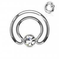 piercing ball closure ring 2.4x12 mm