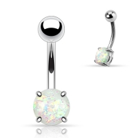 Opal Prong Setting wit Navelpiercing