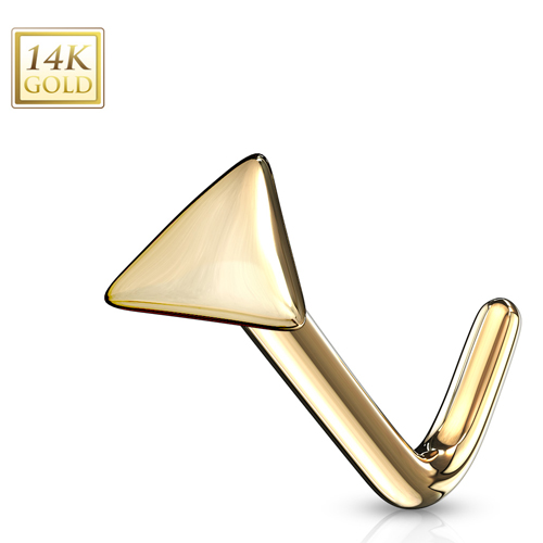 14K Gouden Neuspiercing triangle