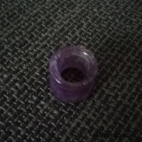 22 mm Double-flared tunnel Amethyst