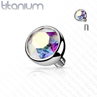 Dermal top multi kleur titanium 3 mm