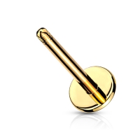 piercing staafjes goud kleur 1.2 mm draaddikte /  6 mm