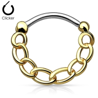 Piercing chain gold plated