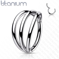 Piercing high quality titanium tripple hoop 8mm
