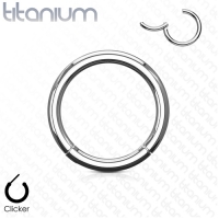 Titanium piercing ring high quality 0.8 x6 mm