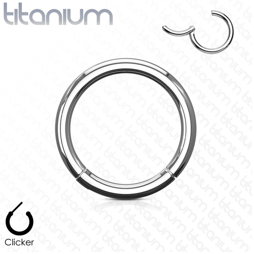 Titanium piercing ring high quality 0.8 x8 mm