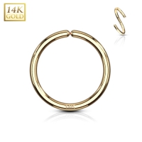 14kt goud buigbare ring 1.2x8mm