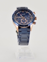 Horloge casual Curren Ocean blue met rose goud + doosje