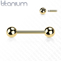 piercing titanium gold plated 16mm