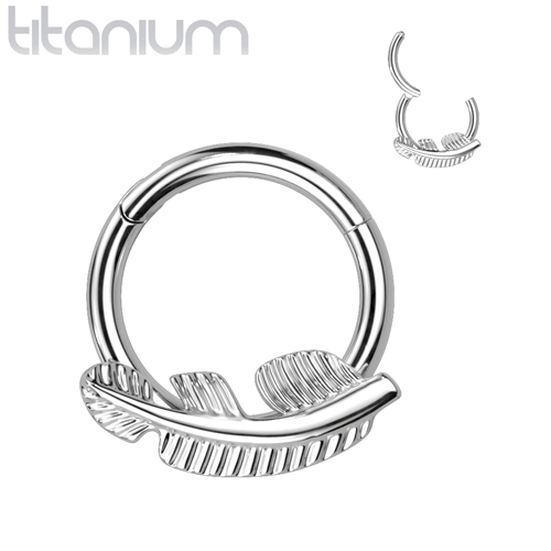 Titanium With Front Facing Leaf 10mm