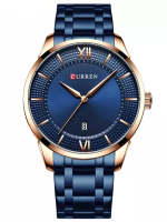 Blauw Curren horloge