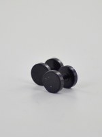 1.2 mm plug 8 mm zwart (2st)