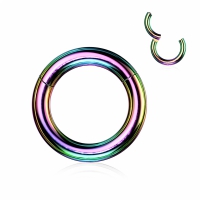 Clicker ring regenboog 3 x 12 mm