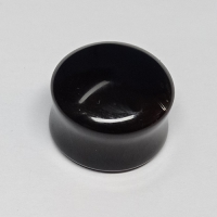 19 mm Double-flared plug zwart agate