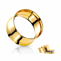 19 mm screw-fit gold plated tunnel