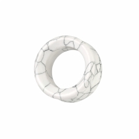 12 mm Double-flared tunnel howlite