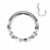 Piercing front facing X-style 1.2x8 mm wit