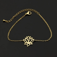 Armband lotusbloem goud