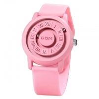 Horloge roze silicone rubber stoer