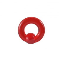 Ball Closure Ring acryl rood- 10 MM