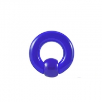 Ball Closure Ring acryl blauw- 10 MM