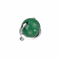 Dermal top Jade steen 1.6mm