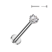 Piercing push in vierkantje 0.8X8mm