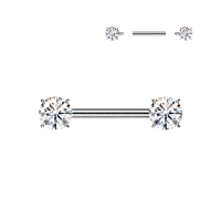 Piercing titanium 2prong 16mm
