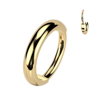 Piercing titanium clicker dome 0.8x6 goud
